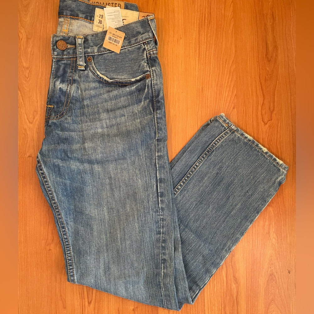 NWT Hollister California Vintage Original Balboa Straight Leg Jeans Men 28x30